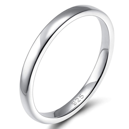 2mm 925 Sterling Silver Ring or Wedding Bands